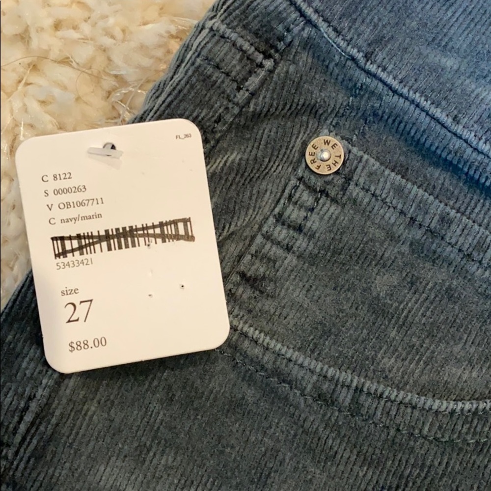 NWT Free People Sun Chaser Skinny Cord Pants 27 - Picture 10 of 13
